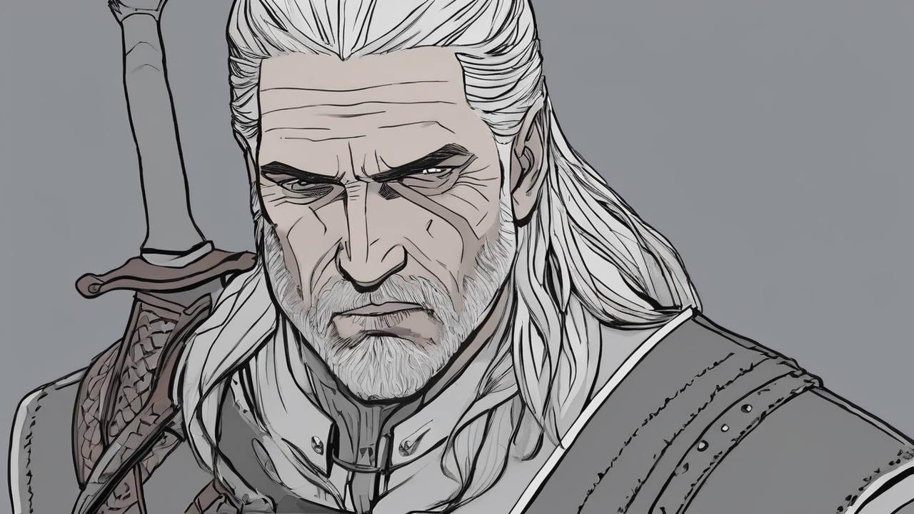 Geralt stojący na rozdrożu symbolizującym trudne wybory moralne w grze Wiedźmin