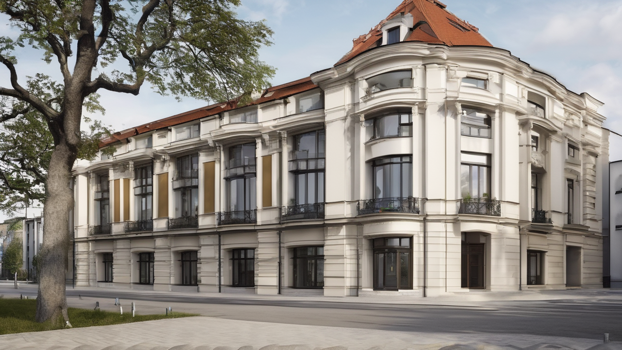 Malowniczy zachód słońca nad Novigradem z widocznymi szczegółami architektury i efektami świetlnymi