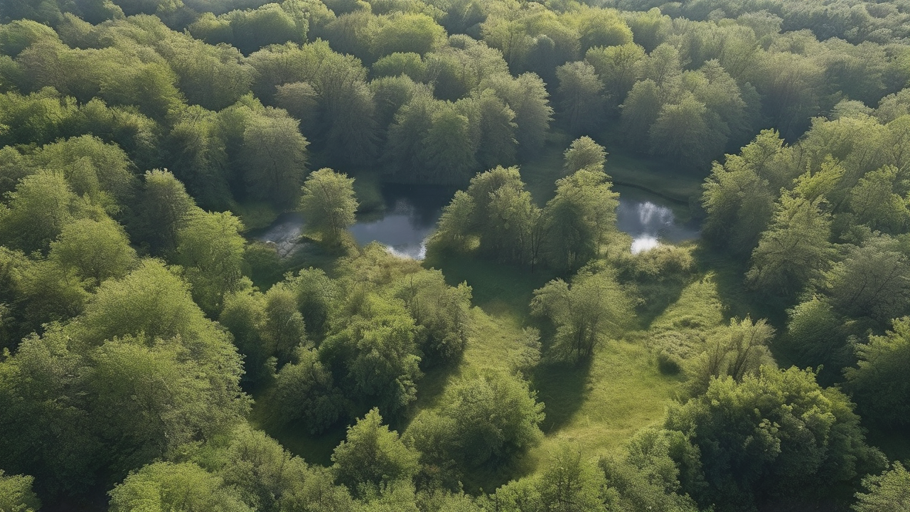 Mroczna sceneria z Wiedźmina z bestiami czającymi się w cieniu lasu, atmosfera grozy i tajemnicy